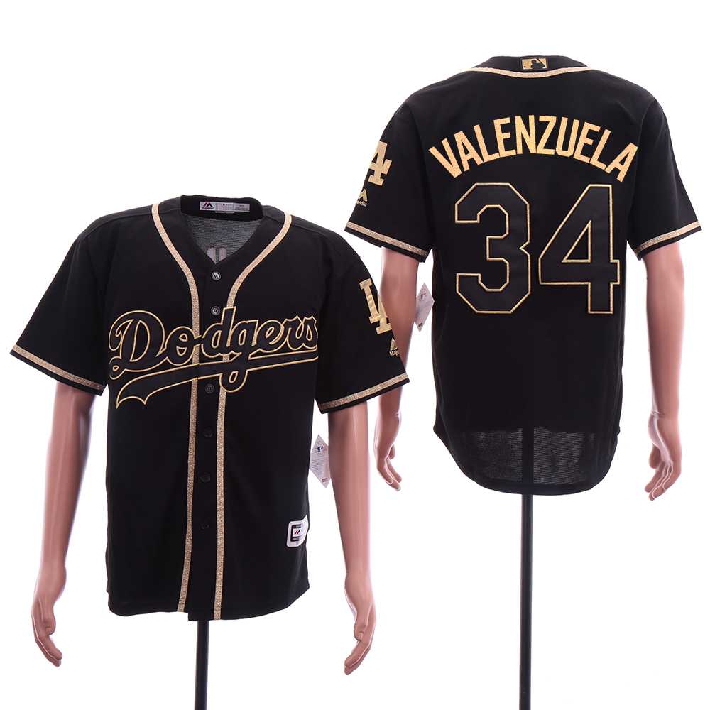 Dodgers 34 Fernando Valenzuela Black Gold Cool Base Jersey Sguo,We sell and wholesale Dodgers 34 Fernando Valenzuela Black Gold Cool Base Jersey Sguo on line form chian!